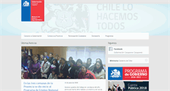 Desktop Screenshot of gobernacioncauquenes.gov.cl